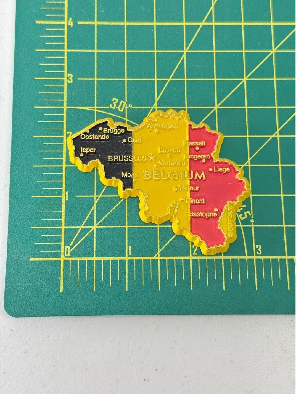 3 pc Magnet Lot Germany Map - Belgium Map - Paris Eiffel Tower - Europe Travel